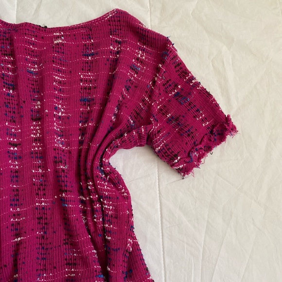 Zara Knitted / Frayed Crop Top - Picture 9 of 9